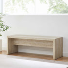 Modway Mirella 53.5" Faux Travertine Bench - Travertine-Middle Apron