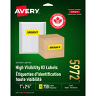 Avery Neon Yellow Laser/Inkjet High Visibility Labels, 2-5/8" x 1", 750 Pack (05972)-Easy to customize with free templates and designs using Avery® Design & Print Online Software
