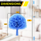 Gritt Commercial Cobweb Duster Brush with 6' Telescopic Pole-Perfect for eliminating cobwebs and dust buildup