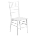 Flash Furniture HERCULES Series Wood Chiavari Chair - White-1100 lb. Weight Capacity