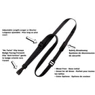 Beslayn Heavy Duty Flat Braid Adjustable Breakaway Lanyard With No Twist Plastic ID Clip - Black - 50 Pack-Breakaway feature for added safety and security