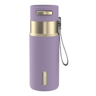 Contigo - Bouteille d’eau isolée en acier inoxydable AutoSeal avec courroie de transport, 473 ml (16 oz)-Couvercle autoseal : Appuyez pour siroter, puis relâchez pour sceller