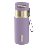 Contigo - Bouteille d’eau isolée en acier inoxydable AutoSeal avec courroie de transport, 473 ml (16 oz)-Couvercle autoseal : Appuyez pour siroter, puis relâchez pour sceller
