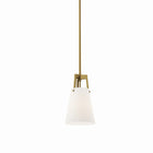 Modway Aspire Pendant Light - White/Satin Brass-Requires 1 E26 60W Lightbulb