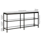 Hudson&Canal - Console Alexis 64" L - Bronze noirci-9