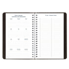Blueline Daily/Monthly Academic Planner - August to July - Soft Cover - 8" H x 5" W - Black - Bilingual-Password section