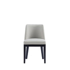 Manhattan Comfort Gansevoort 19" Modern Faux Leather Upholstered Dining Chair - Stone Grey - Set of 4-Weight Capacity: 300 lb