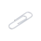JAM Paper Colourful Standard Paper Clips - 1"- White - 100 Pack-Quantity: 100 per Box | Packed in a reusable clear box to keep your desktop or your desk drawer organized