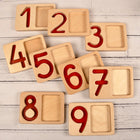 Learn Well Number Trays 1-9-Tracing the routed number supports early writing skills. Each tray measures 10cm x 14cm