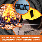 XHose Pro 100' Expandable Garden Hose-Easy nozzle attach: universal fit for standard hose nozzles, with abs high resistance plastic collars to help reinforce the hose ends
