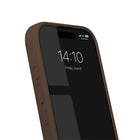 Ideal of Sweden Silicone MagSafe Case for iPhone 17 - Mocha Mousse-Protective microfiber lining.