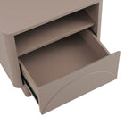 Manhattan Comfort - Ensemble de 2 tables de nuit modernes Ella 100 cm - Mocha-Des pieds de luge rectangulaires épais de 17,5 cm offrent stabilité et une touche moderne et unique à une base de luge classique