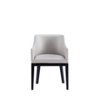 Manhattan Comfort - Lot de 2 fauteuils de salle à manger modernes Gansevoort 22,5 po en similicuir gris clair-10