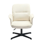Chaise de Bureau en Tissu à Hauteur Réglable avec Accoudoir – Beige Homy Casa-Hauteur Réglable : Personnalisez facilement la hauteur de la chaise selon vos préférences grâce au mécanisme de levage à gaz, assurant un soutien ergonomique optimal.
