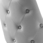 Modway - Adorn Touffe Performance Velvet Fauteuil d’appoint de salle à manger - Gris clair-8
