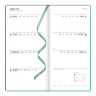 Letts - 2026 Agenda hebdomadaire Woodland - 6-7/8 po x 3-1/8 po - Vert - Multilingue-Couverture semi-flexible avec motif embossé
