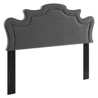 Modway Evangeline Performance Velvet Twin Headboard - Charcoal-Twin Headboard