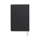 TRU RED Medium Hard Cover Ruled Journal - Black-Black synthetic leather hard cover
