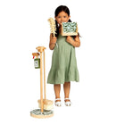 Manhattan Toy - Ensemble de nettoyage factice en bois de 5 pièces-1 support pour ranger les fournitures