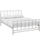 Modway Estate King Bed - Grey-Non-Marking Foot Caps
