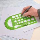 Staedtler-Mars General Purpose Stencil Template-Distinctly printed, easy to read black ink that won't wear away