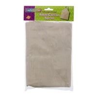 Creativity Street - Tablier en coton adulte pleine longueur, Bronzage, 34 po x 24 po-Comprend 1 tablier