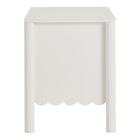 Modway Emmeline Scalloped 2-Drawer Nightstand - White-5