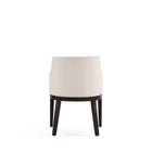 Manhattan Comfort Gansevoort 22.5" Modern Faux Leather Upholstered Dining Armchair - Cream-Home Assembly Required. All Hardware Included