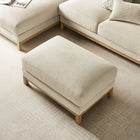 Modway Roscoe Fabric Ottoman - Ivory-Pocket Coil + Sinuous Springs