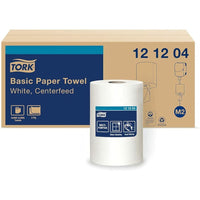 Tork Advanced Soft Centerfeed Hand Towel - 2-Ply - White - 600 Sheets/Roll - 6 Pack-Available in an Easy Handling Carry Box. ECOLOGO Certified. Compostable Verified by Independent Verification.