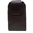 Ashlin Étui Catanzaro Universel en cuir pour téléphone intelligent iPhone 5, iPhone 6, Samsung S4, brun foncé-Étui UNIVERSEL pour téléphone avec fermoir à rabat et pince arrière. Pour téléphones intelligents : iPhone 4,4S & iPhone 5,5c,5S, iPhone 6 et Samsung Galaxy® modèles SII, SIII and S4
