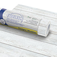 Dixon Fadeless Bulletin Board Art Paper - White Shiplap - 48" x 50'-Ultra fade-resistant