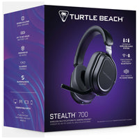 Turtle Beach Earforce Stealth 700 V3 Gaming Headset for PC - Black-CrossPlay Multiplatform Wireless Audio System - Dual USB wireless transmitters and a single button on the headset allow you to quickly switch between your PC or PlayStation. 