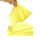 Globe Commercial Dusting Cloths - Yellow - 50 Pack-Improve cleaning efficiency and performance