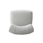 Manhattan Comfort Bartow 30.7" Mid-Century Modern Upholstered Accent Chair - Ivory and Black-30 Day Limited Manufacturer's Warranty