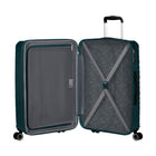 American Tourister Surftime Spinner - Medium - Metallic Teal-Multi-stage pull handle allows you to customize the height for a more comfortable experience.