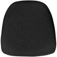 Flash Furniture Coussin ferme de chaise Chiavari en tissu noir-Coussin ferme de chaise