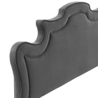 Modway Evangeline Performance Velvet King/California King Headboard - Charcoal-Performance Velvet