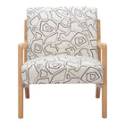 Zuo Runa Accent Chair - Beige/Natural-Exquisite printed fabric
