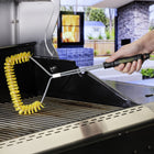 Mr. Bar-B-Q U-Shaped Nylon Bristle Grill Brush-Handle made of 50% recycled plastic