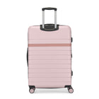 Bugatti Lisbon Large Hardside Luggage - Pink-Both the top and side handles are reinforced for added durability