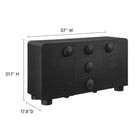 Modway Sonnet 57" Sideboard Storage Cabinet - Black-TV Stand for TVs Up to 64 Inches