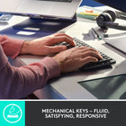 Logitech MX Mechanical Mini Minimalist Wireless Illuminated Keyboard - Tactile-Low-profile keys, more comfort: A keyboard layout designed for effortless precision, with a small, compact form factor and low-profile mechanical switches for better ergonomics