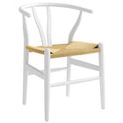 Modway Amish 29" Wood Dining Chair - White-Elm Wood Dining Chair