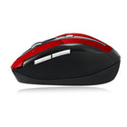 Adesso iMouse S60R Wireless Mouse - Red - Ergonomic-Precise optical tracking on multiple surfaces