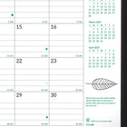 Brownline 2027 EcoLogix 14-Month Monthly Planner with Twin-Wire Binding - 11" x 8-1/2" - Assorted-100% post-consumer recycled paper