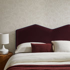 Modway Cosette Performance Velvet Queen Size Headboard - Mulberry-Contrast Piping Trim