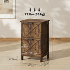 HOMCOM 2-Drawer Letter/A4 Filing Cabinet - Rustic Brown-Anti-tipping device enhances safety and stability in your workspace
