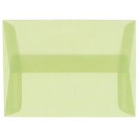 JAM Paper A10 Translucent Vellum Invitation Envelopes - 6" x 9.5" - Leaf Green - 25 Pack (PACV853)-Color: Leaf Green Translucent
