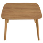 Modway Vienna 46" Square Outdoor Patio Teak Wood Dining Table - Natural-Assembly Required